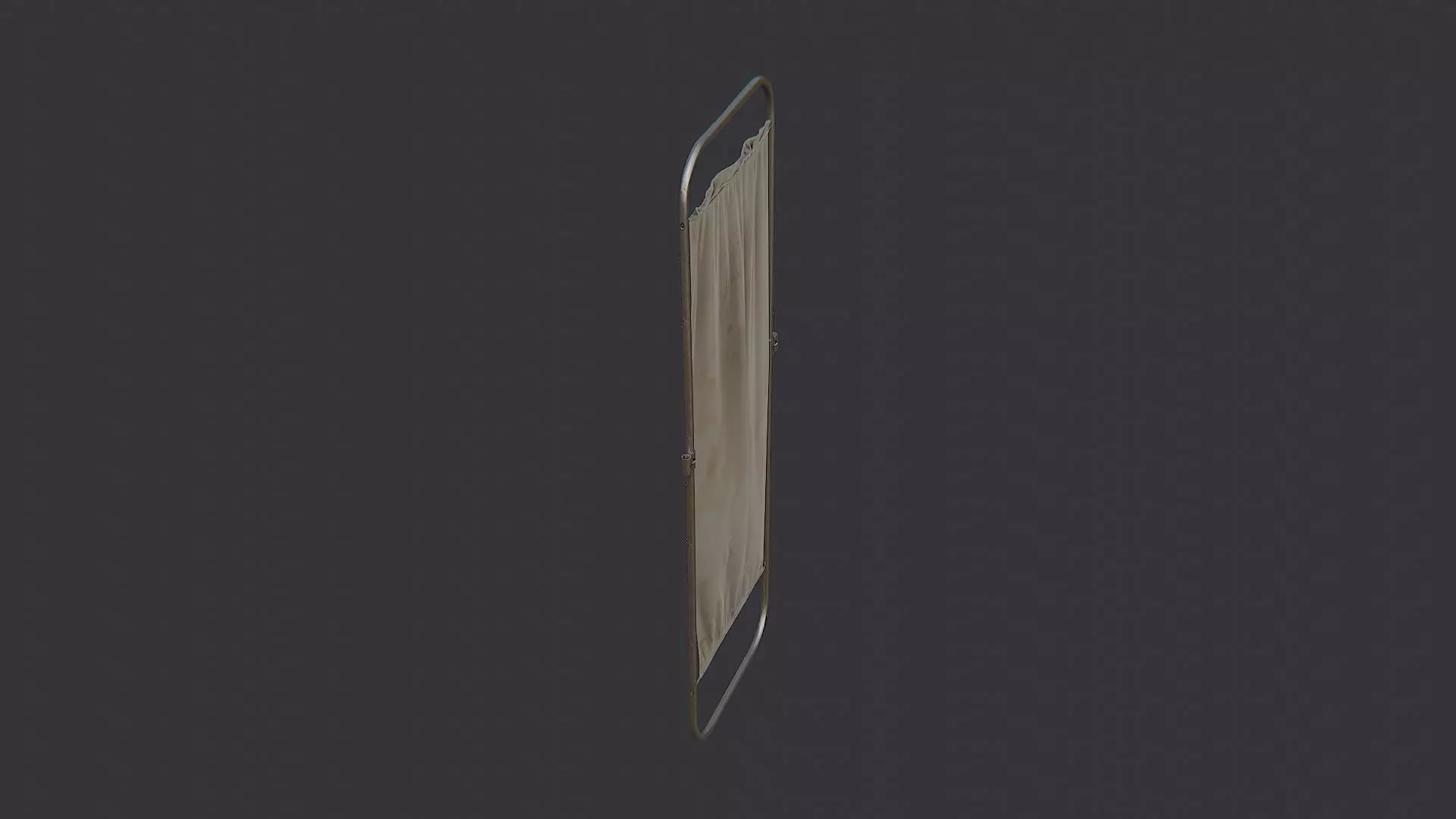 Medical Privacy Divider Screen Low-poly 3D model_0