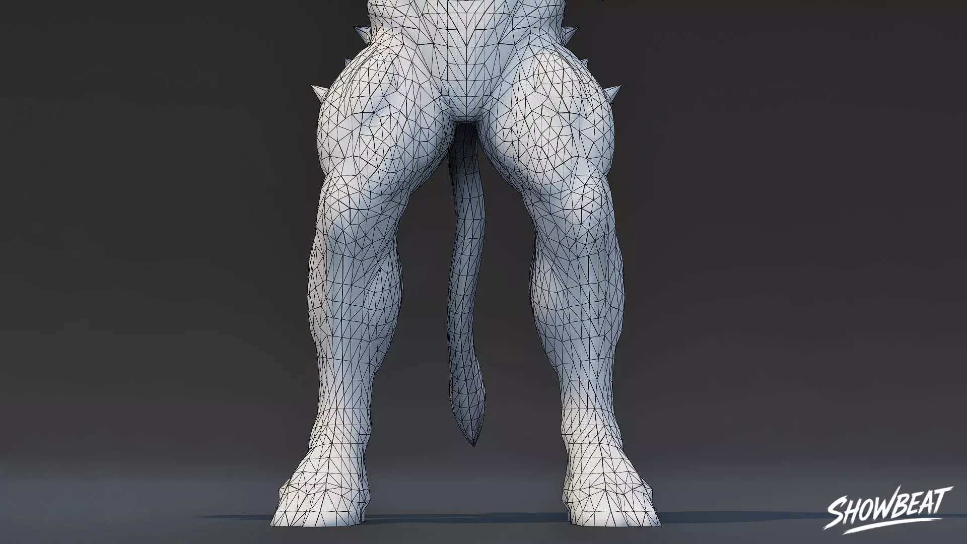 Cursed Minotaur T-Pose Low-poly 3D model_7