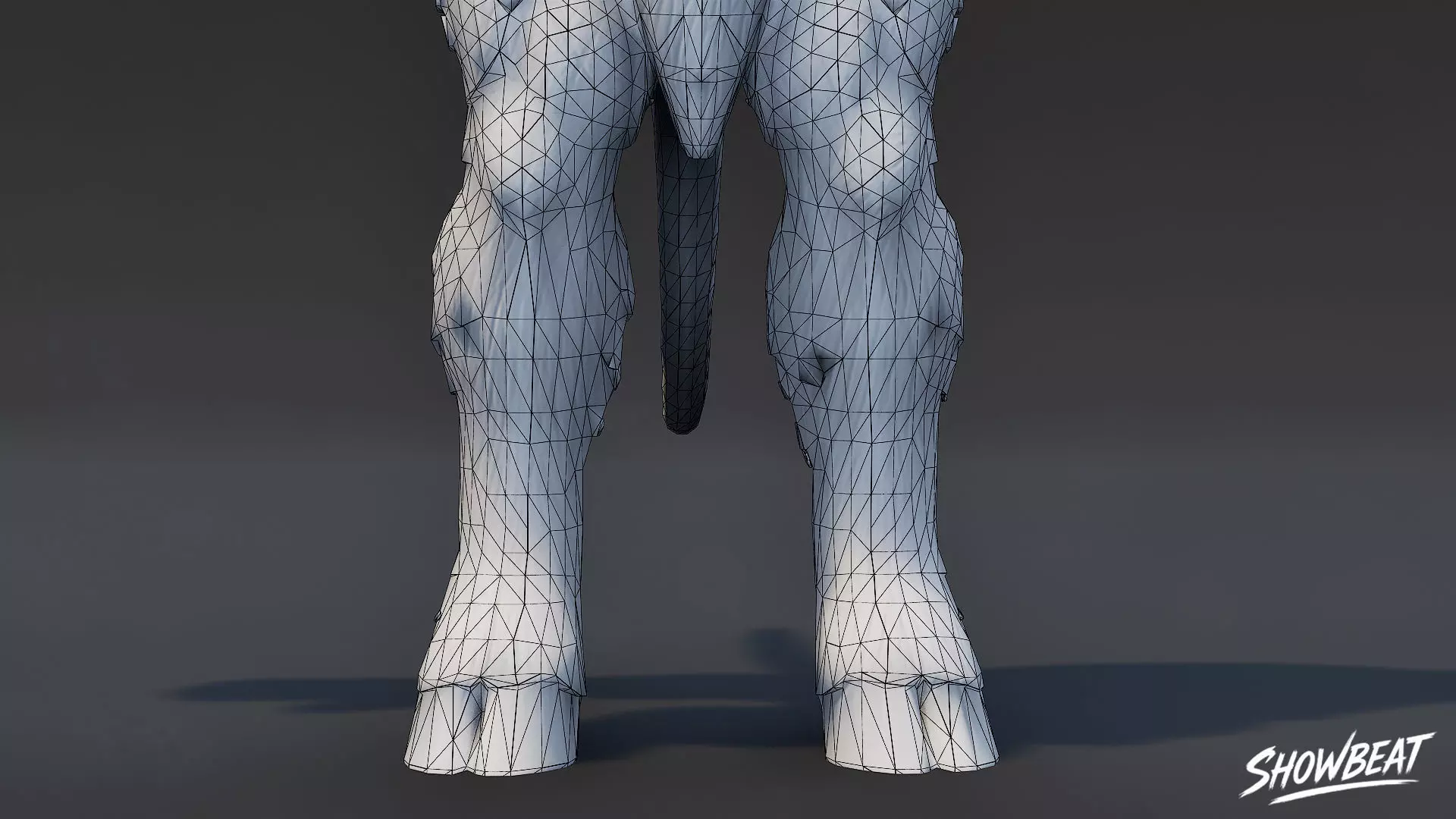 Forest Minotaur T-Pose Low-poly 3D model_8