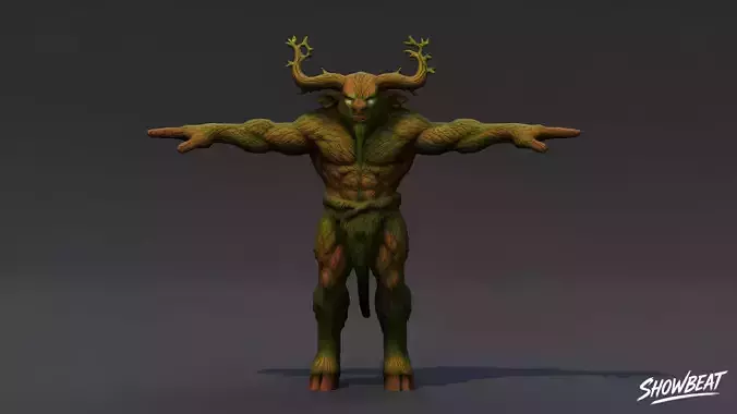 Forest Minotaur T-Pose
