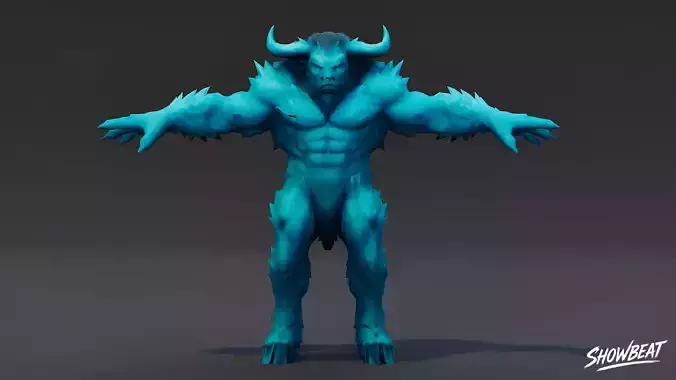 Ice Minotaur  T-Pose