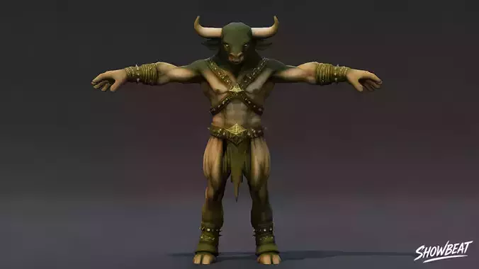 Thin Minotaur T-Pose