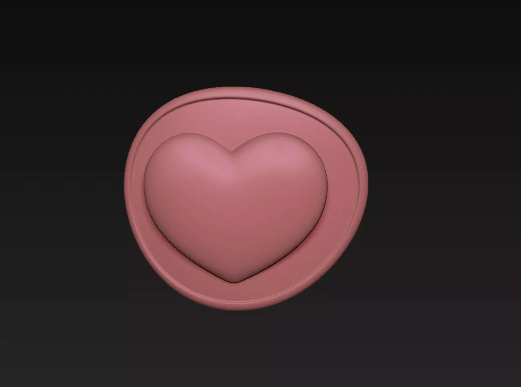 Heart Eye Patch 3D print model_0