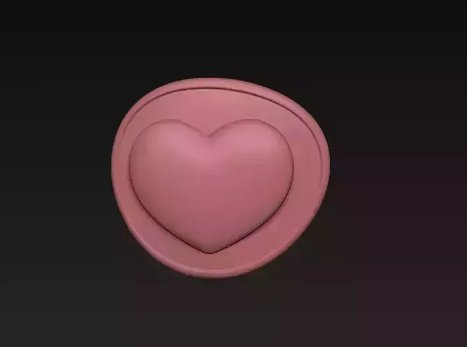 Heart Eye Patch 3D print model