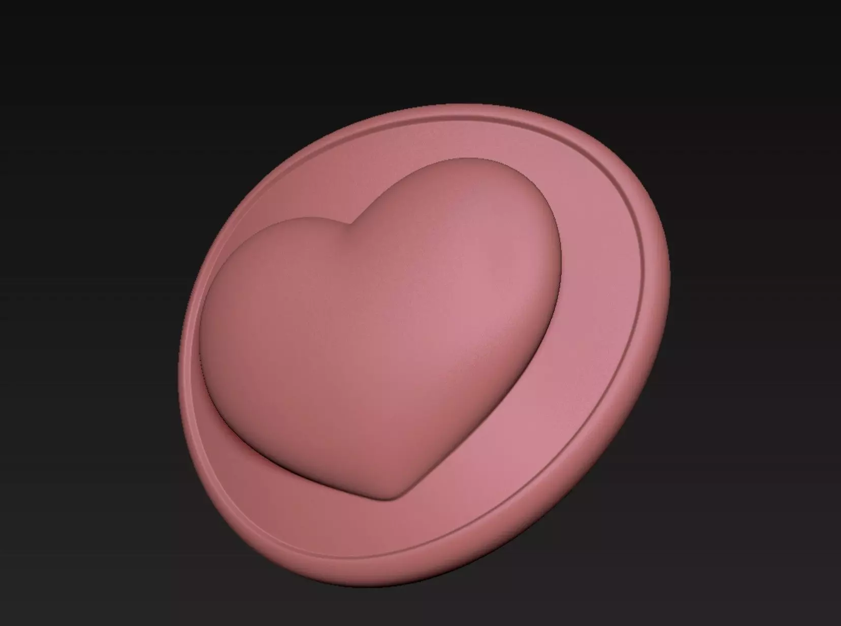 Heart Eye Patch 3D print model_4