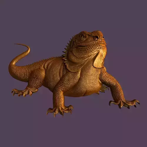 3d models for 3d printer Iguana
