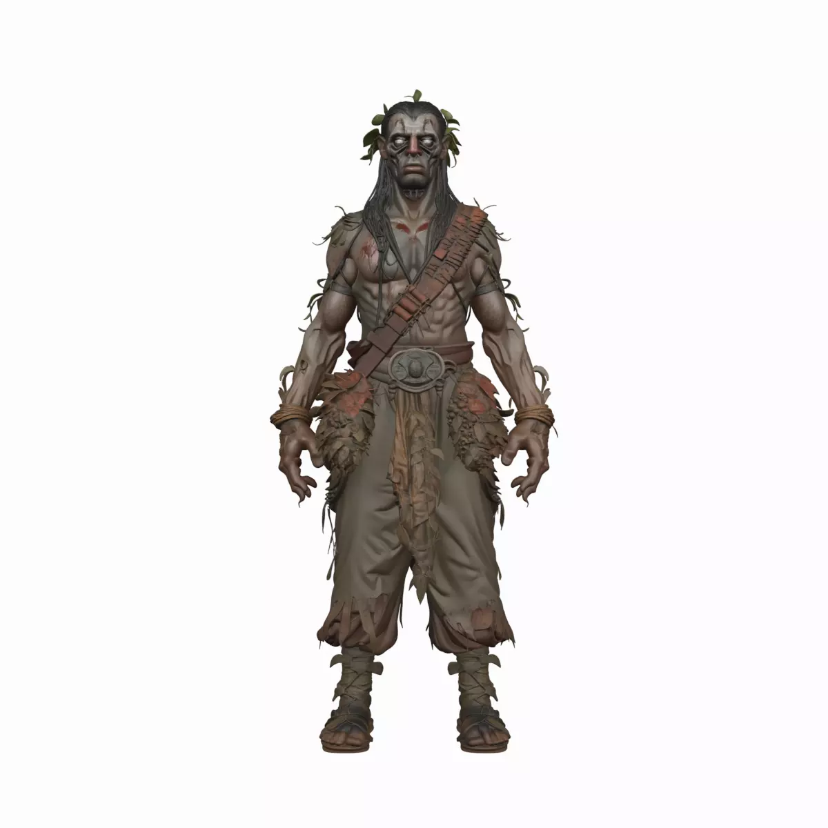 Highly Detailed Undead Herbalist 3D Model in World 3D model_0