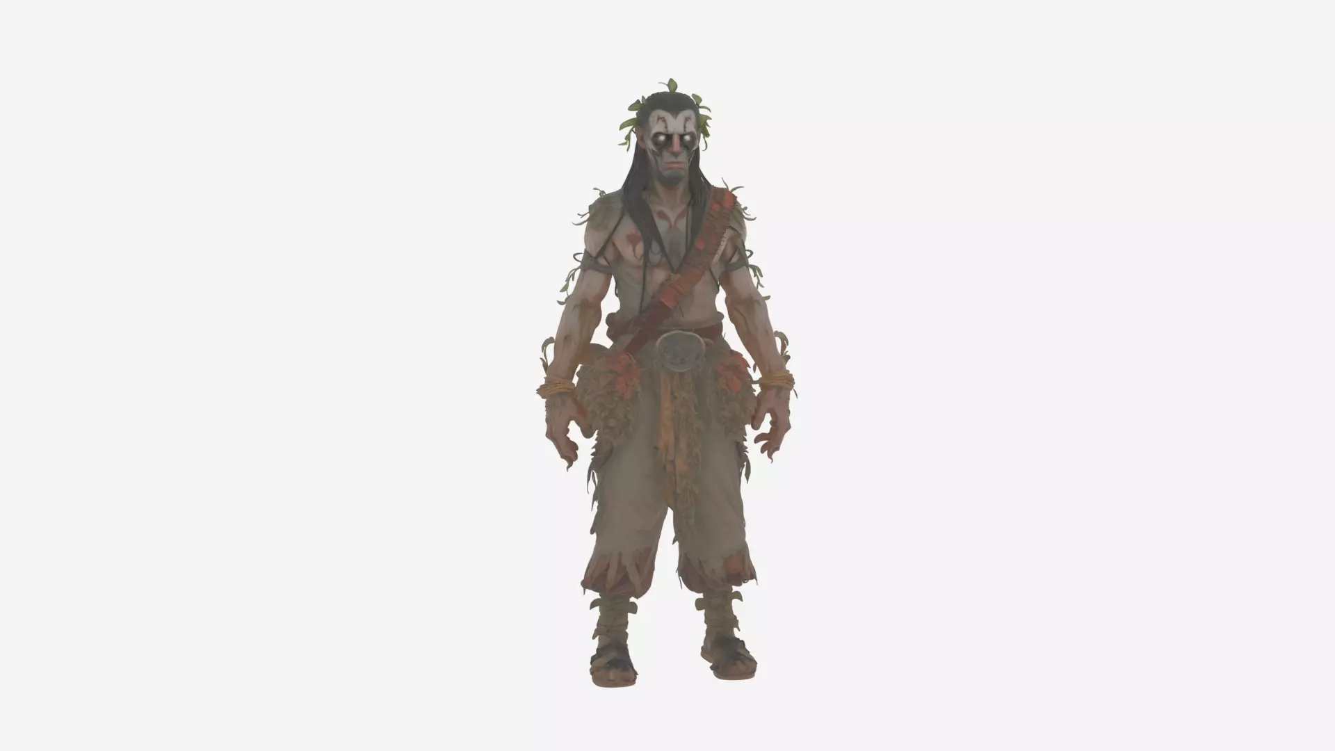 Highly Detailed Undead Herbalist 3D Model in World 3D model_2
