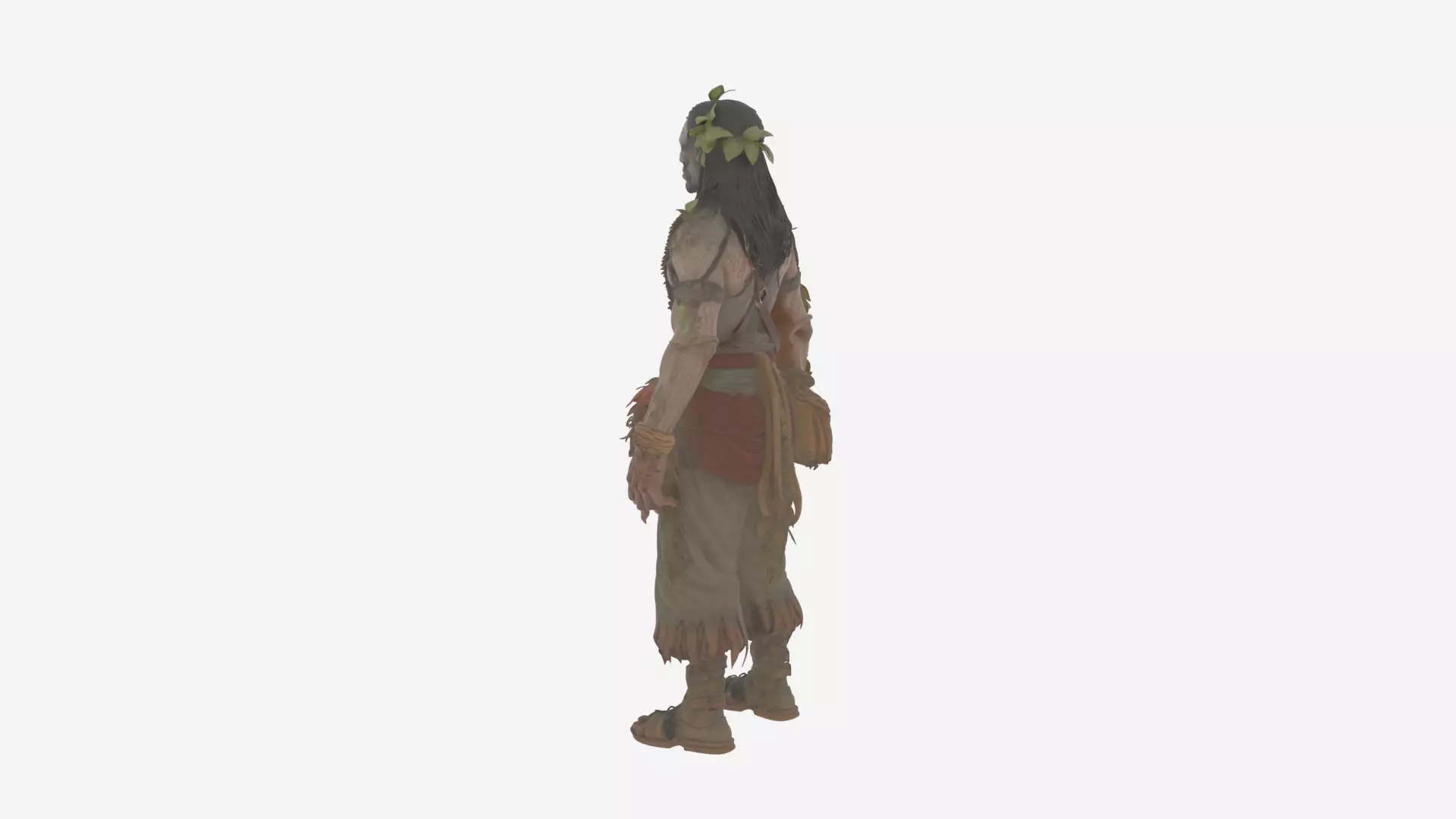 Highly Detailed Undead Herbalist 3D Model in World 3D model_5