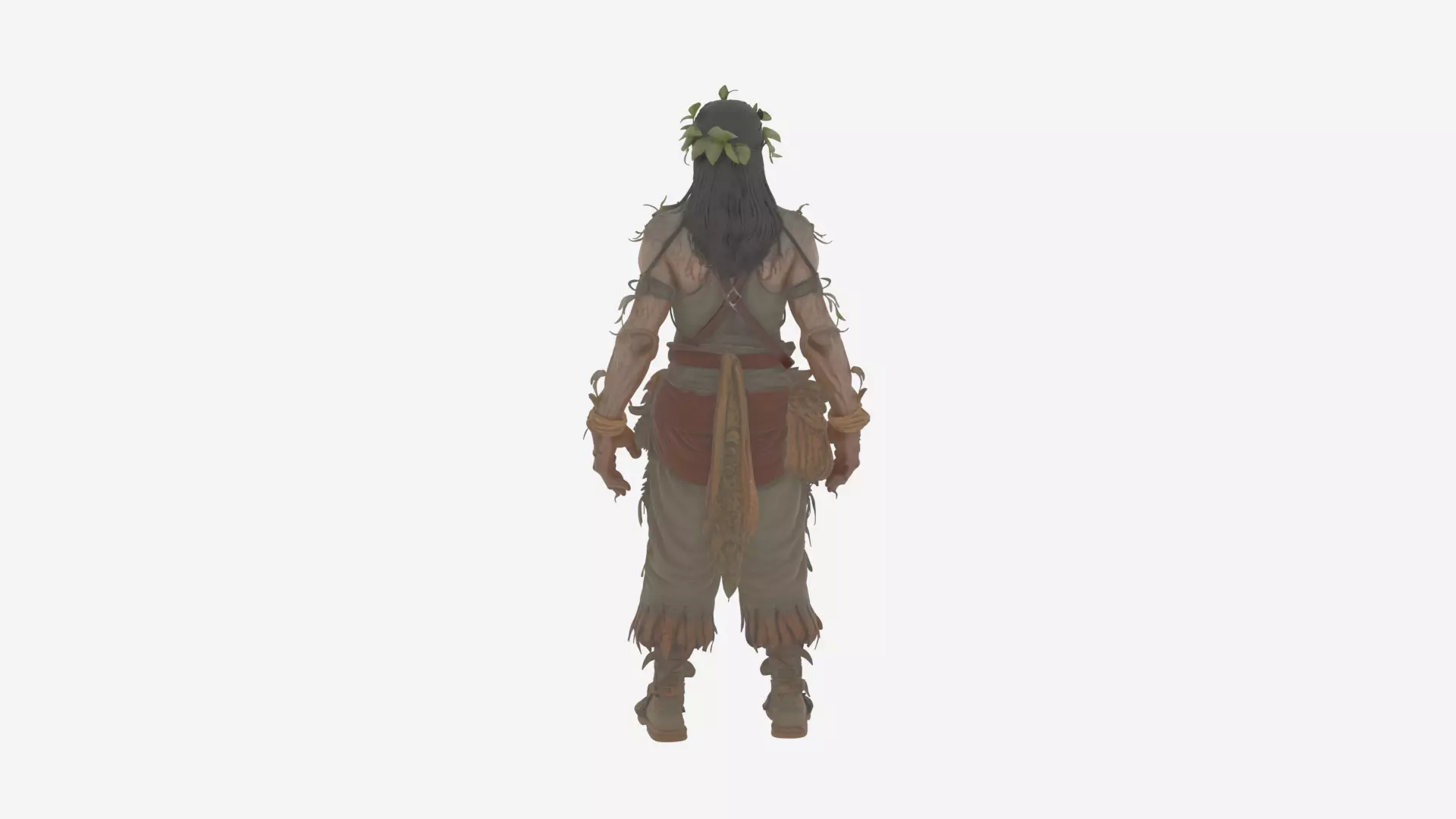 Highly Detailed Undead Herbalist 3D Model in World 3D model_4
