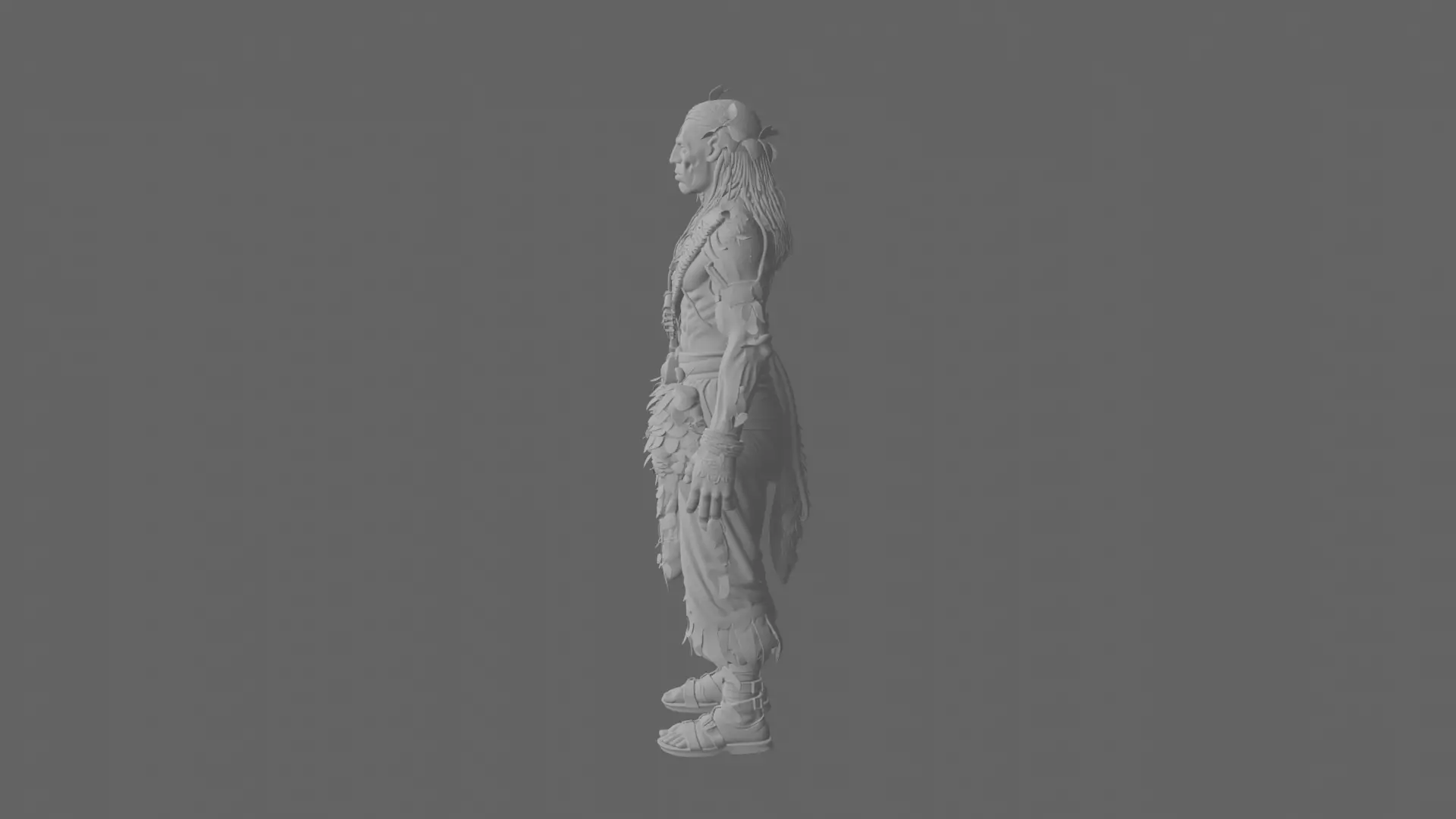 Highly Detailed Undead Herbalist 3D Model in World 3D model_7