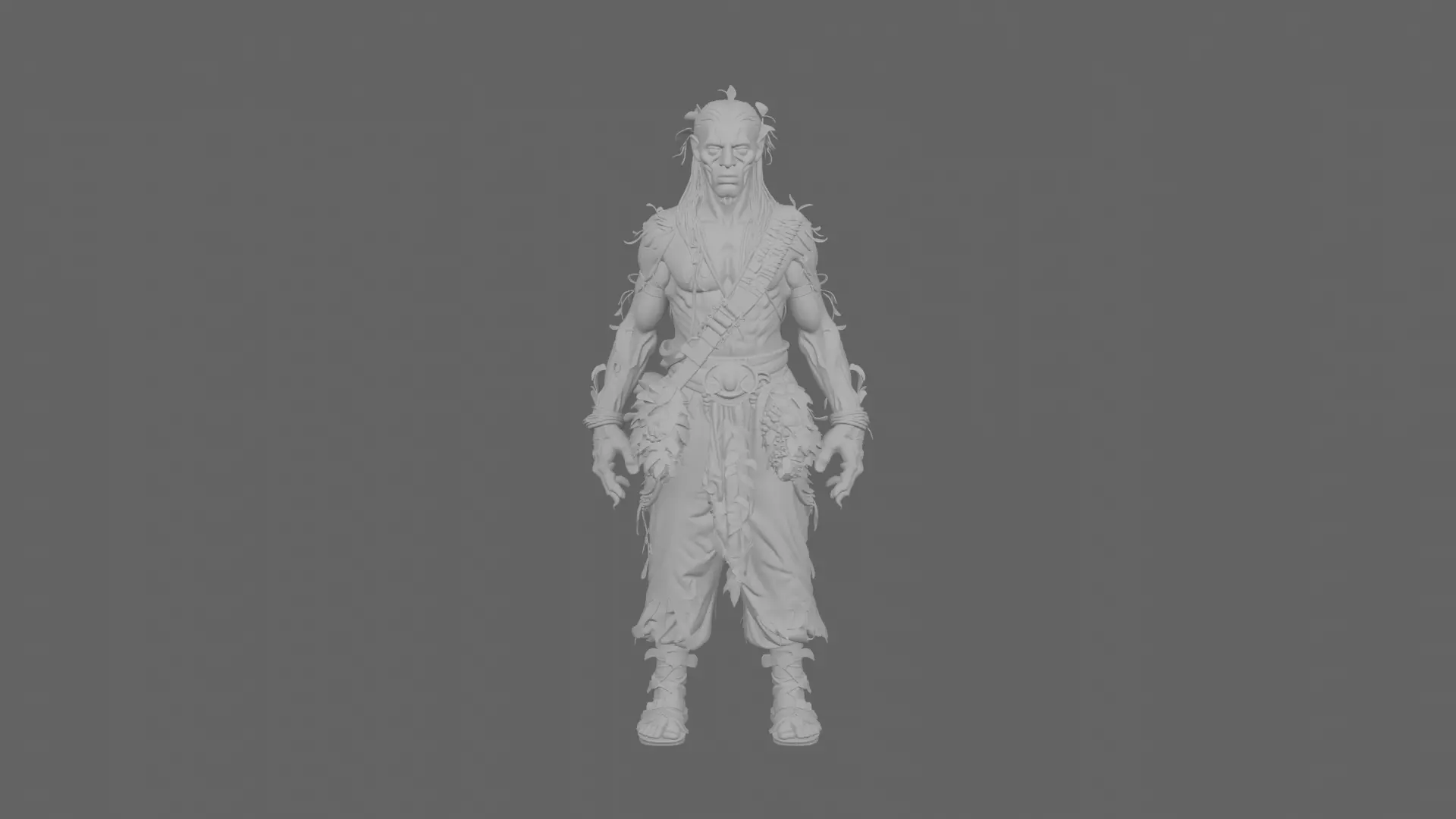 Highly Detailed Undead Herbalist 3D Model in World 3D model_6