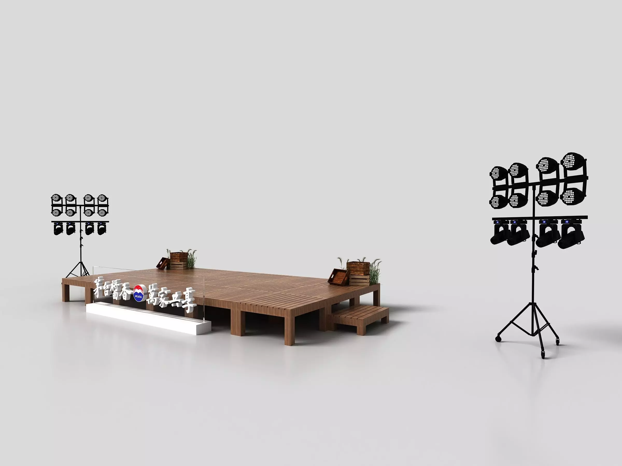 Roadshow Stage Low-poly 3D model_1