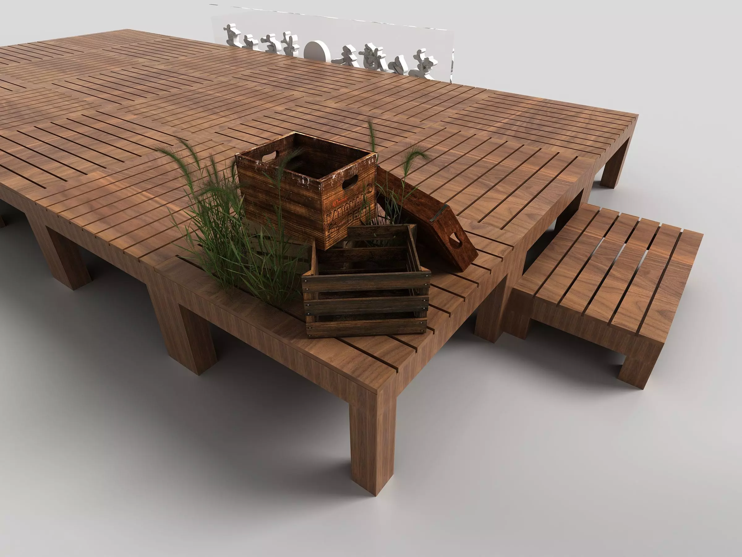 Roadshow Stage Low-poly 3D model_5