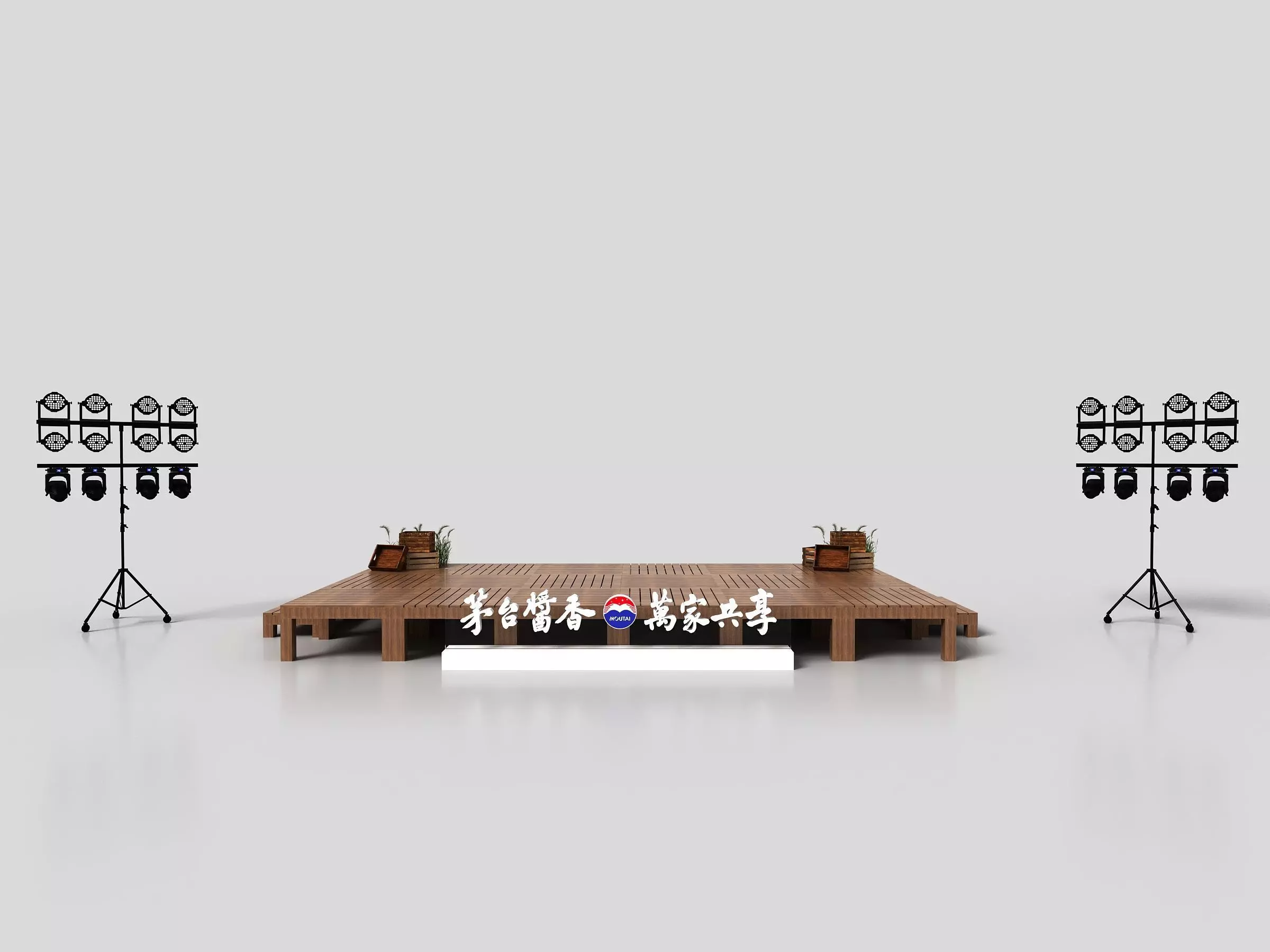 Roadshow Stage Low-poly 3D model_0