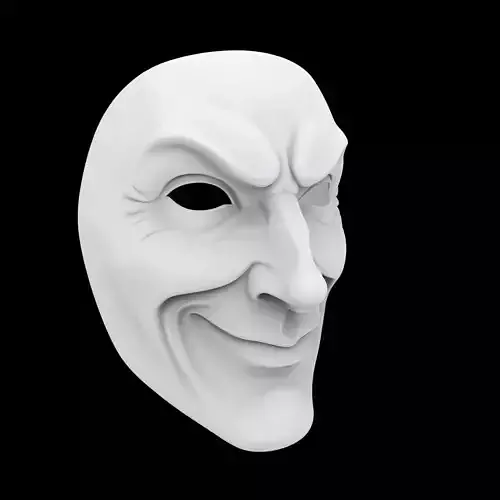 Confident Smirk Mask 3D Print Model