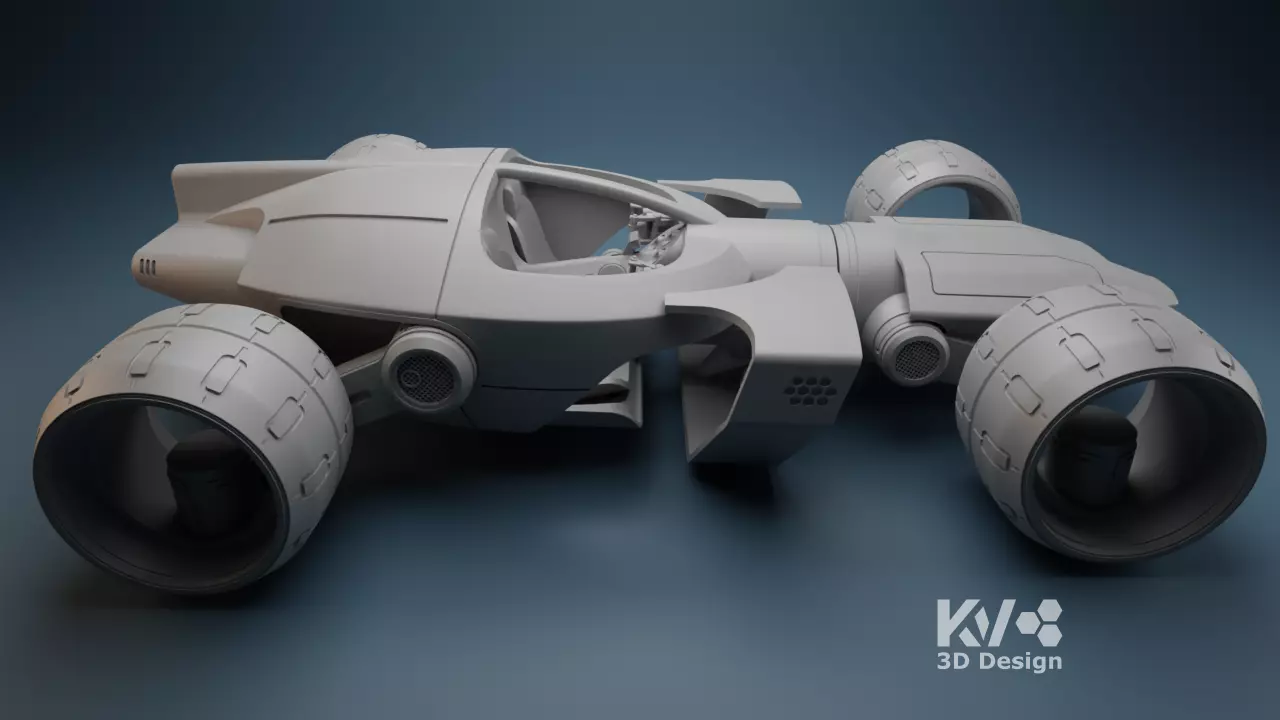 KV-Tron Legacy LIGHT RUNNER 3D print model_2