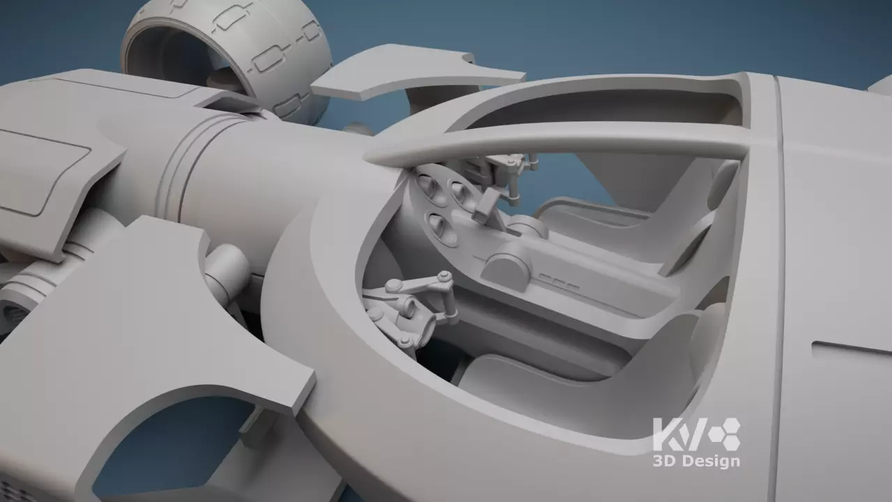 KV-Tron Legacy LIGHT RUNNER 3D print model_5