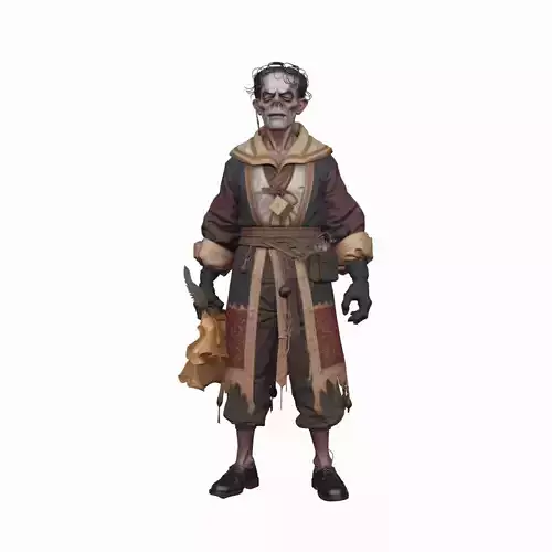 Intricate Undead Jewelcrafter 3D Model in World of  Style