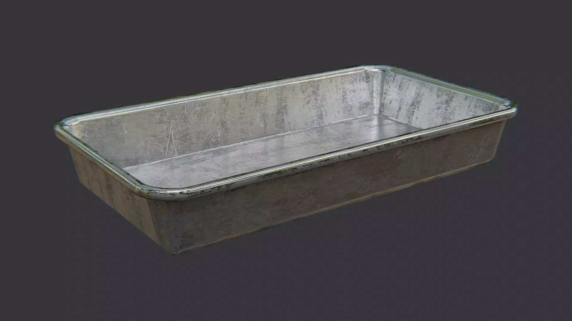 Medical Tools Tray for Clinic Use Low-poly 3D model_0