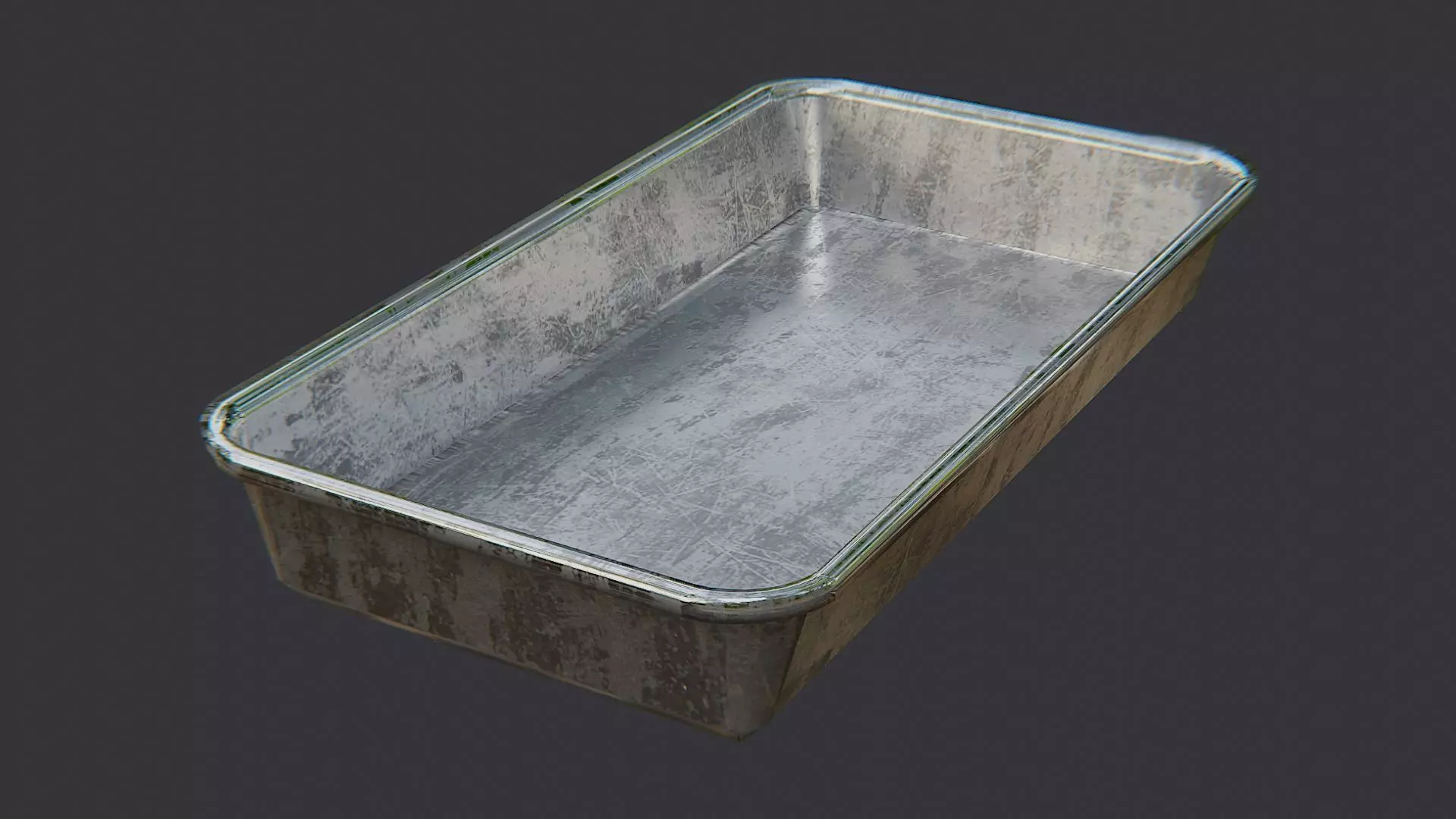 Medical Tools Tray for Clinic Use Low-poly 3D model_3