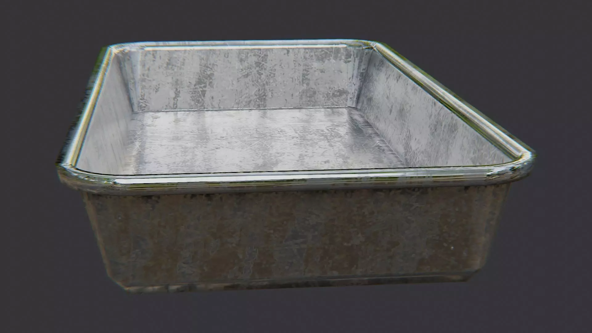 Medical Tools Tray for Clinic Use Low-poly 3D model_1