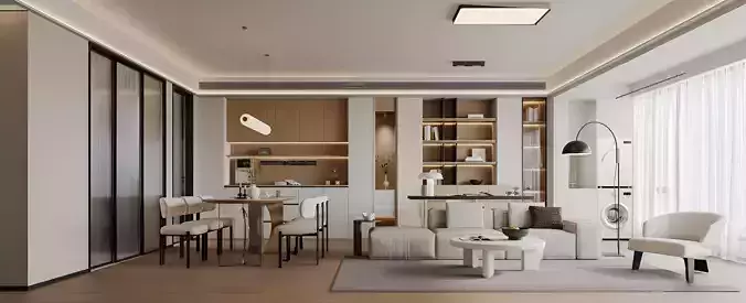 interior living room scene  3D model