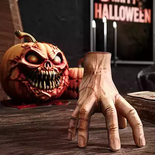 Decorative Halloween Set with Wednesday s Thing