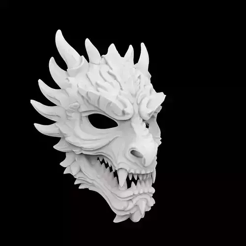 Ancient Guardian Dragon Mask 3D Print Model