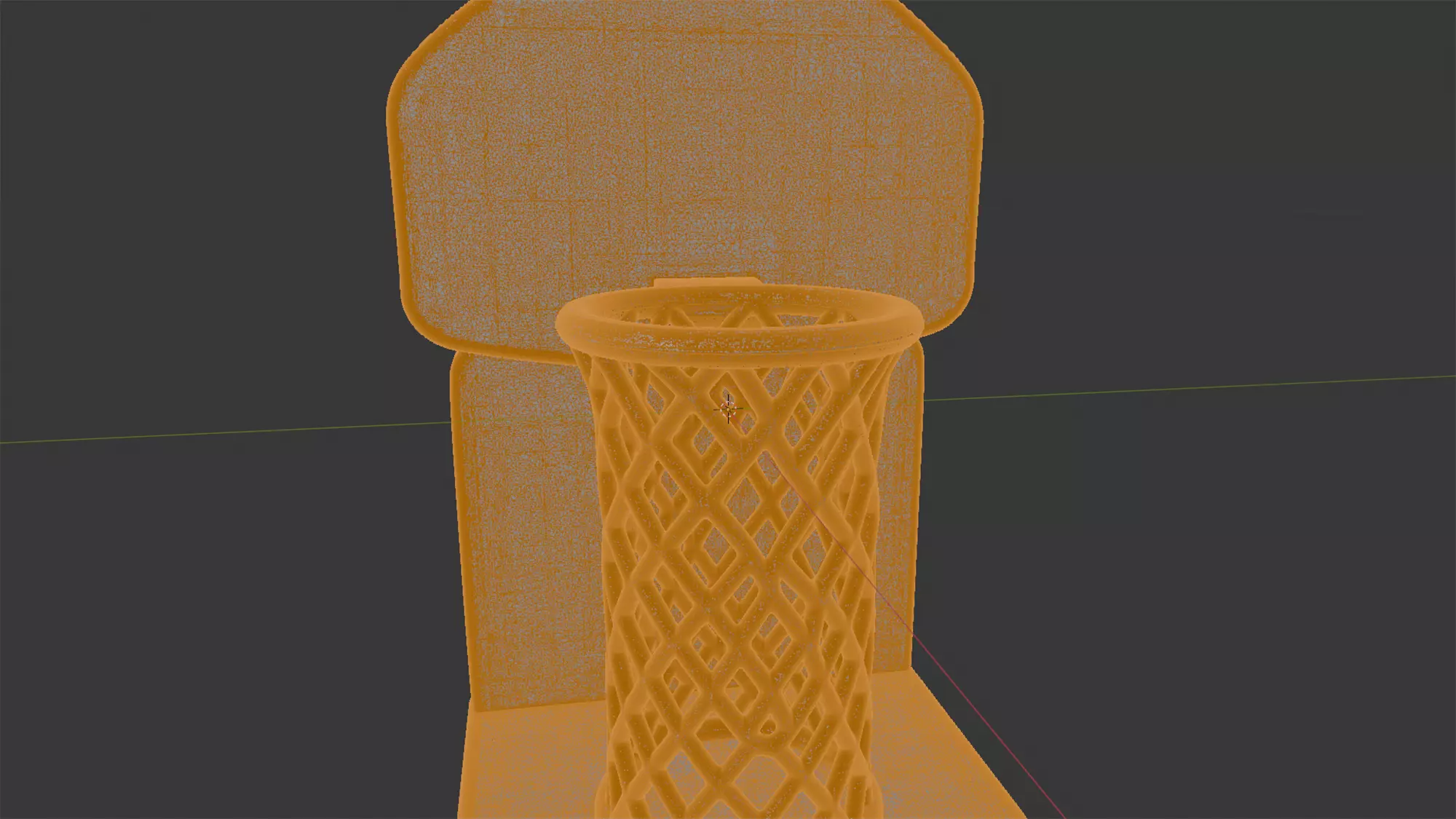 Basketball Hoop Desk Organizer 3D Print Model 3D print model_5