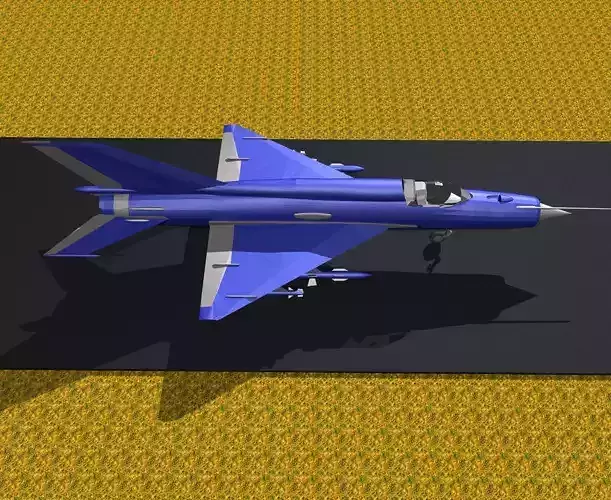 Fighter Plane-MiG-21 Free 3D model