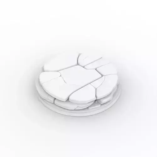 Broken Boulder Base 3D Print Model