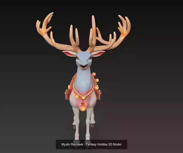 Reindeer Collection - Stylized Holiday 3D Model Bundle 