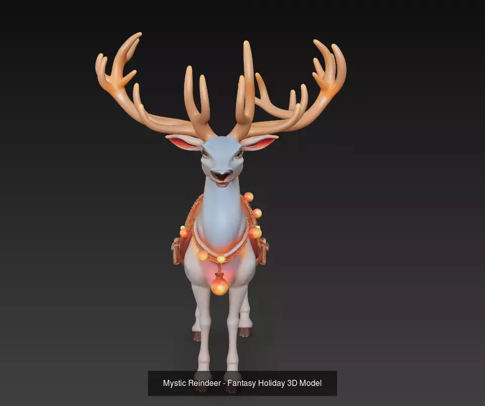 Reindeer Collection - Stylized Holiday 3D Model Bundle _0