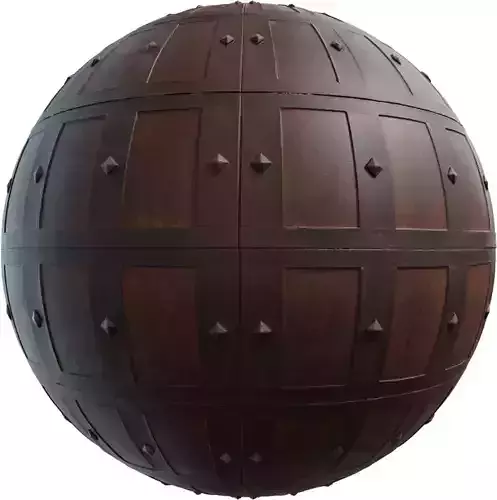 Medieval Studded Door Panels 