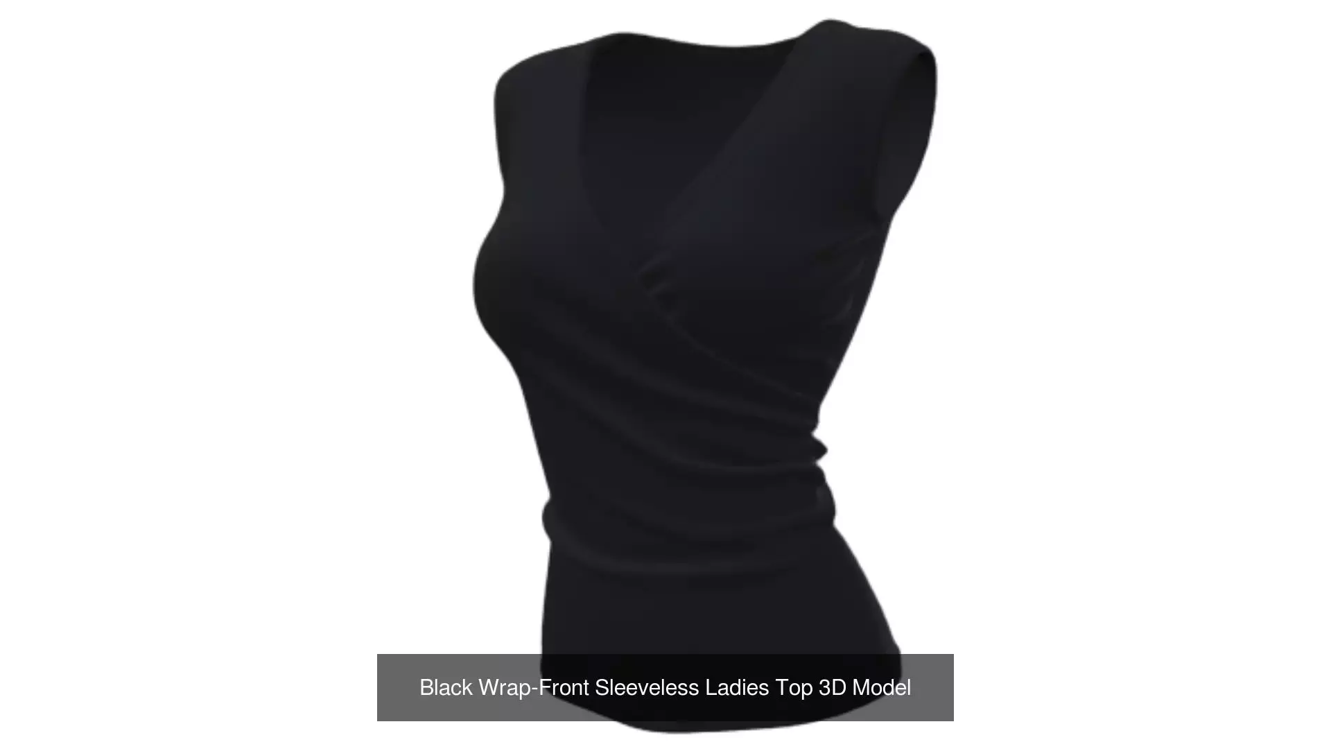 9 Sleeveless Ladies Top 3D Model 3D Model Collection_2