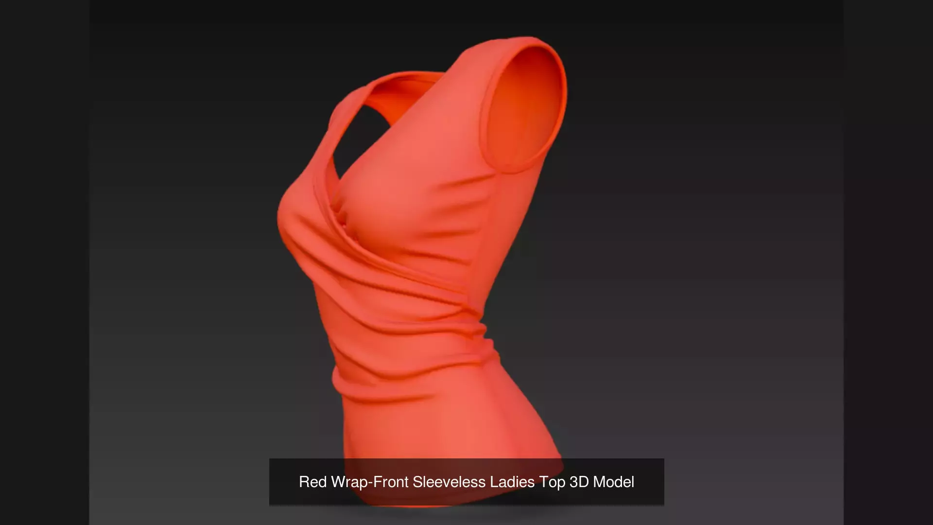 9 Sleeveless Ladies Top 3D Model 3D Model Collection_5