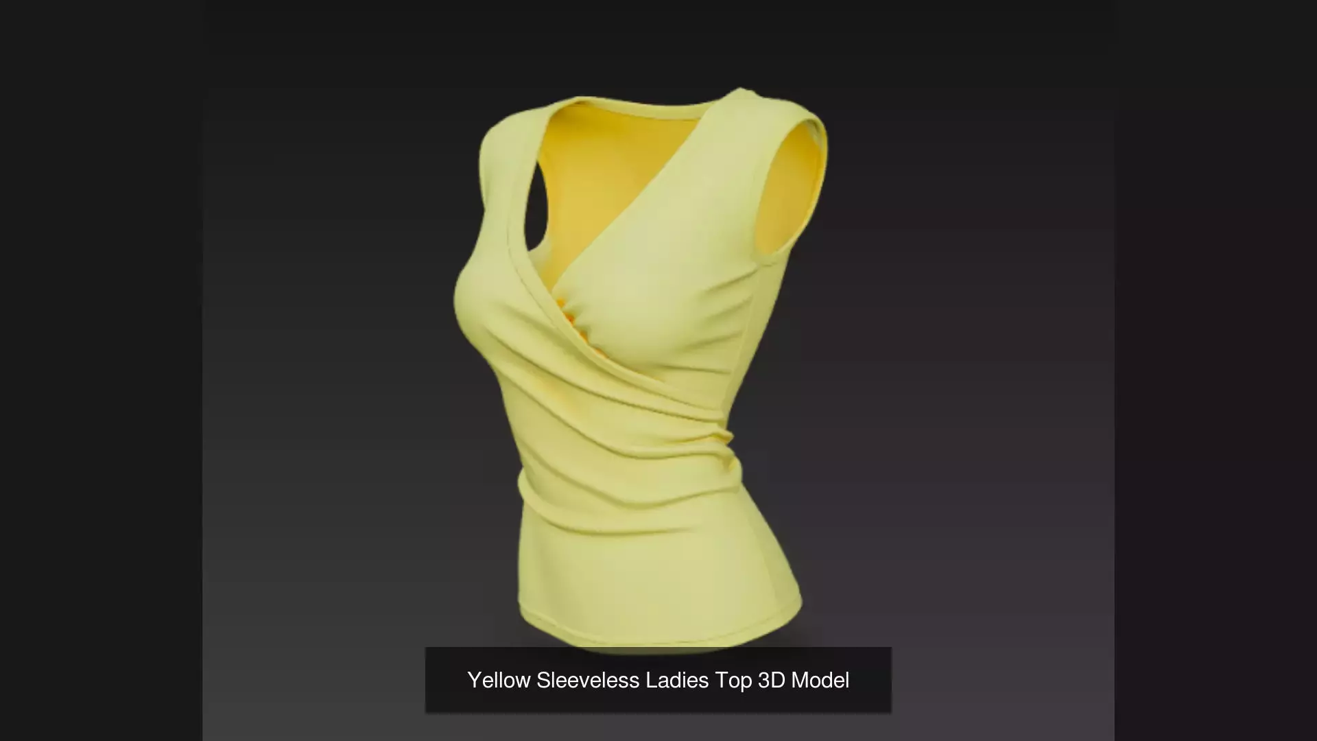 9 Sleeveless Ladies Top 3D Model 3D Model Collection_4
