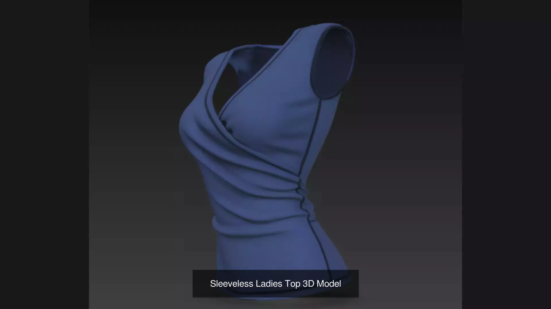9 Sleeveless Ladies Top 3D Model 3D Model Collection_9