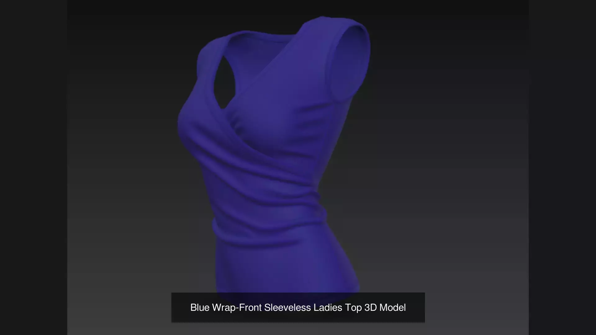 9 Sleeveless Ladies Top 3D Model 3D Model Collection_6