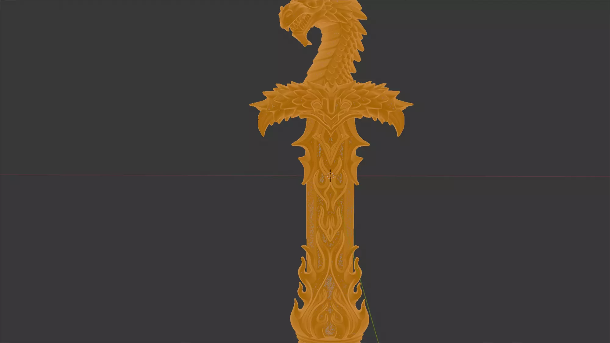 Fantasy Dragon Sword 3D Print Model 3D print model_5