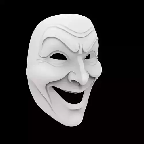 Grinning Mask 3D Print Model