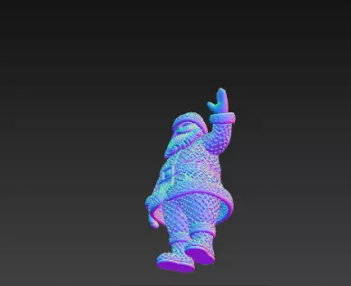 3D Santa Claus Model Merry Christmas Scene 3D print model_14