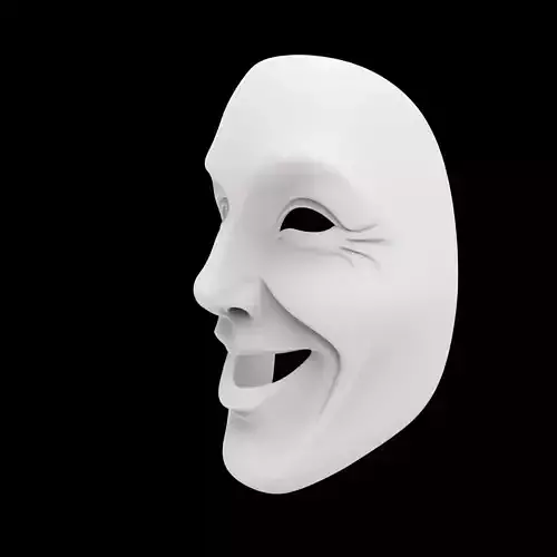 Happy Smiling Mask 3D Print Model