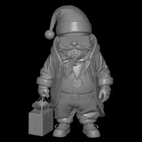 Christmas Santa Claus model 3D print model