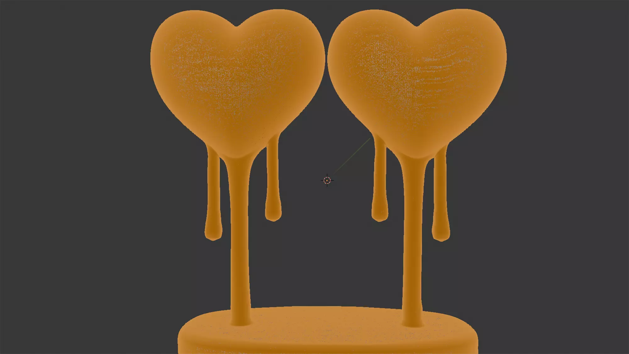 Heart Couple with Hanging Legs 3D Print Model 3D print model_5