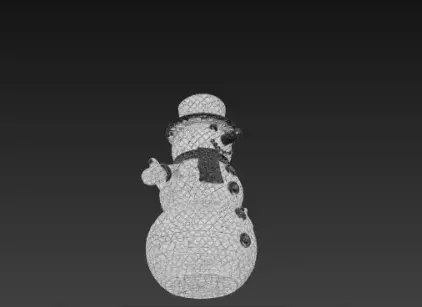 3D Christmas Snowman Model Winter Holiday Scene 3D print model_14