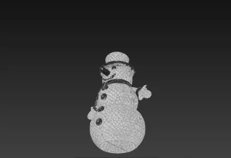 3D Christmas Snowman Model Winter Holiday Scene 3D print model_12