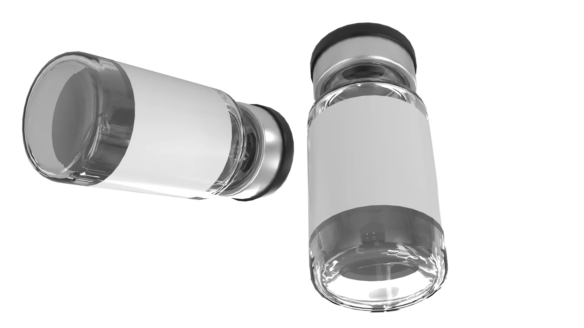 Injection Vial PBR Low-poly 3D model_3