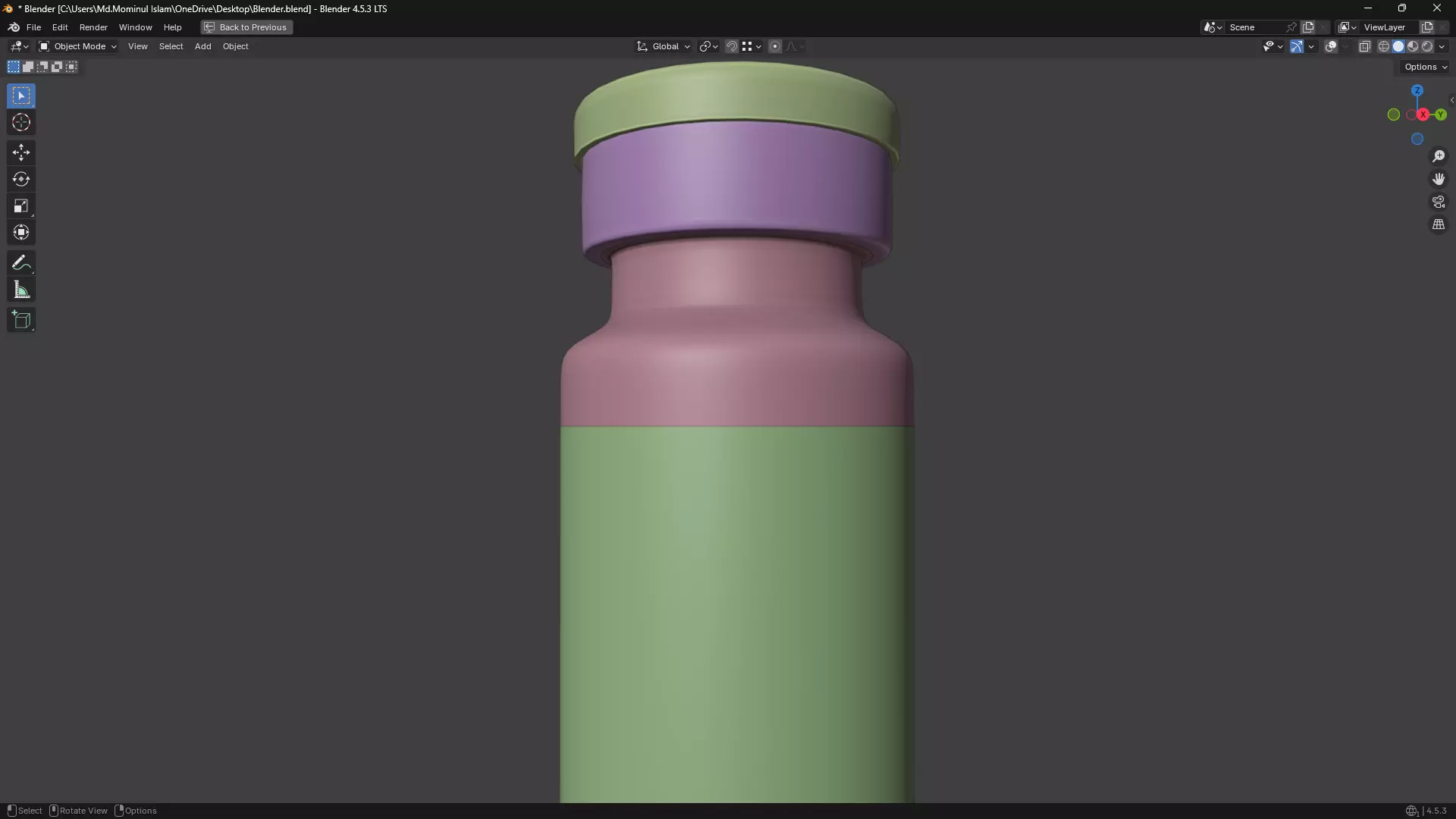 Injection Vial PBR Low-poly 3D model_10